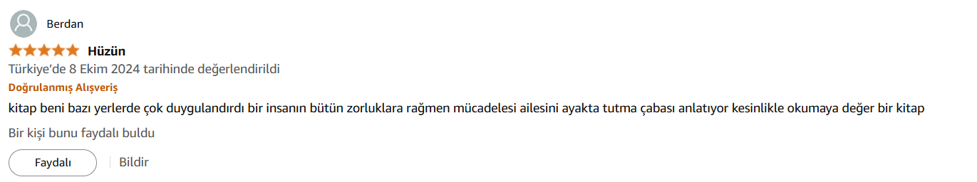 Kullanıcı Yorumu